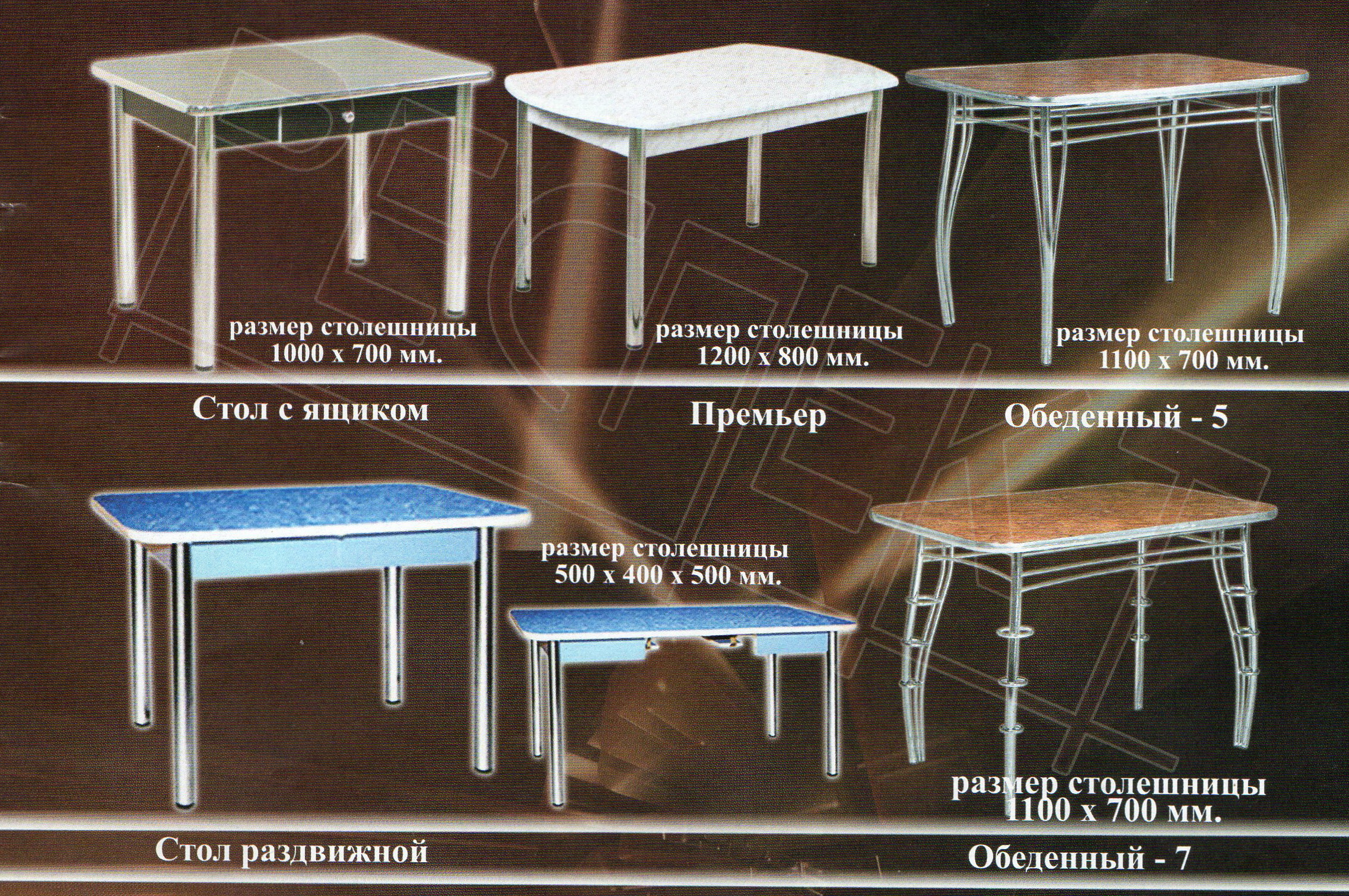 стол кухонный технические характеристики