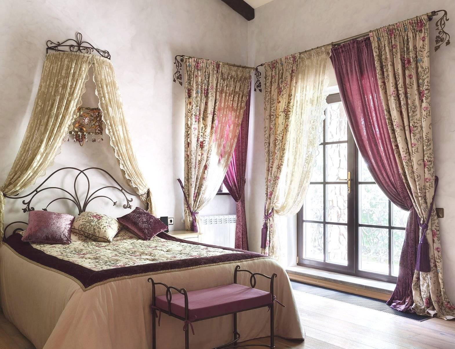 Дизайн штор для спальни 47 фото красивых идей штор для спальной комнаты в классическом и современном стиле