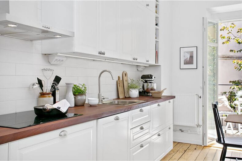 Белые кухни 2023. 150 новых фото! лучшие идеи от дизайнеров