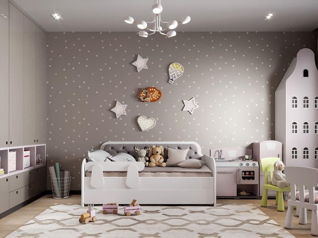 Звезды в интерьере детской комнаты