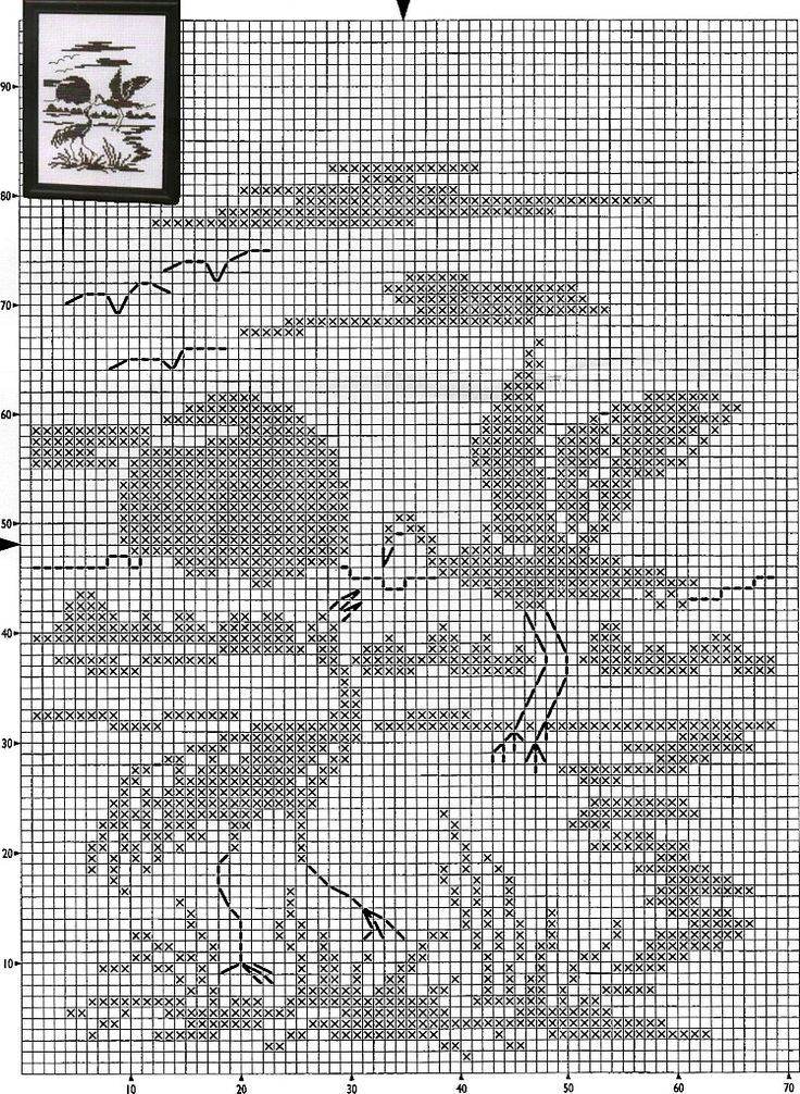 Вышивка крестом схемы монохромные