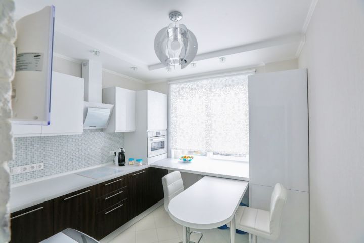 Интерьер кухни 9 кв. м в панельном доме: фото, рекомендации по планировке и дизайну