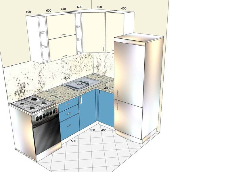 Ремонт кухни в хрущевке: варианты бюджетного ремонта маленькой кухни своими руками + фото