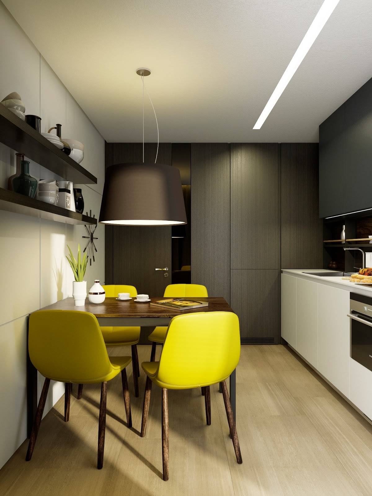 Дизайн кухни прямоугольной формы | remont-kuxni.ru
