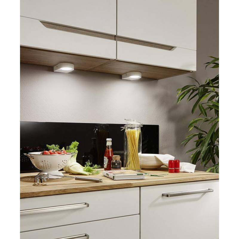 Мебельные светильники для кухни – выбор, размещение и установка (фото)