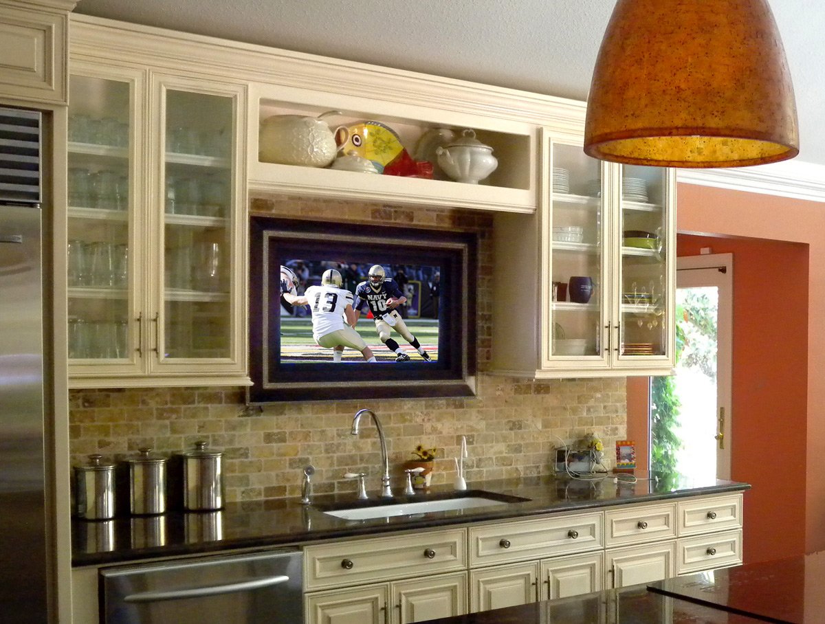 Телевизор на кухню: советы по выбору и установке телевизора на кухне (фото инструкция)