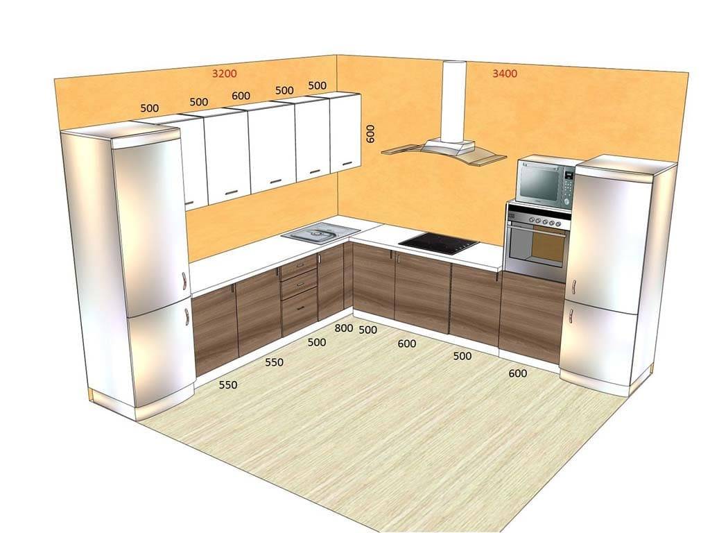 Планировка кухни - 90 фото эксклюзивных решений и схем расположения на кухне