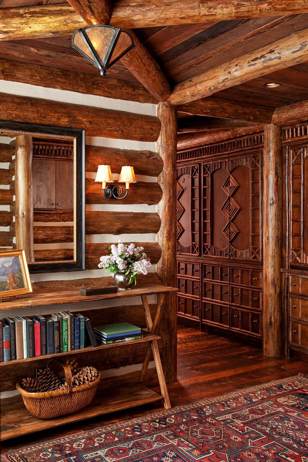 старинные интерьеры в деревянном доме