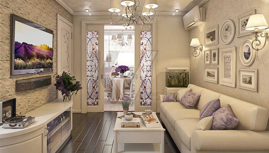 Интерьер гостиной в стиле прованс — французский шик в современной квартире