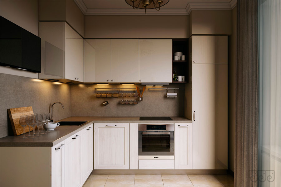Дизайн кухни 10 кв м (30 реальных фото) - новинки 2021-2022