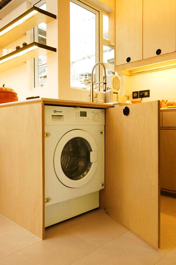 Как встроить стиральную машинку в кухонный гарнитур под столешницу