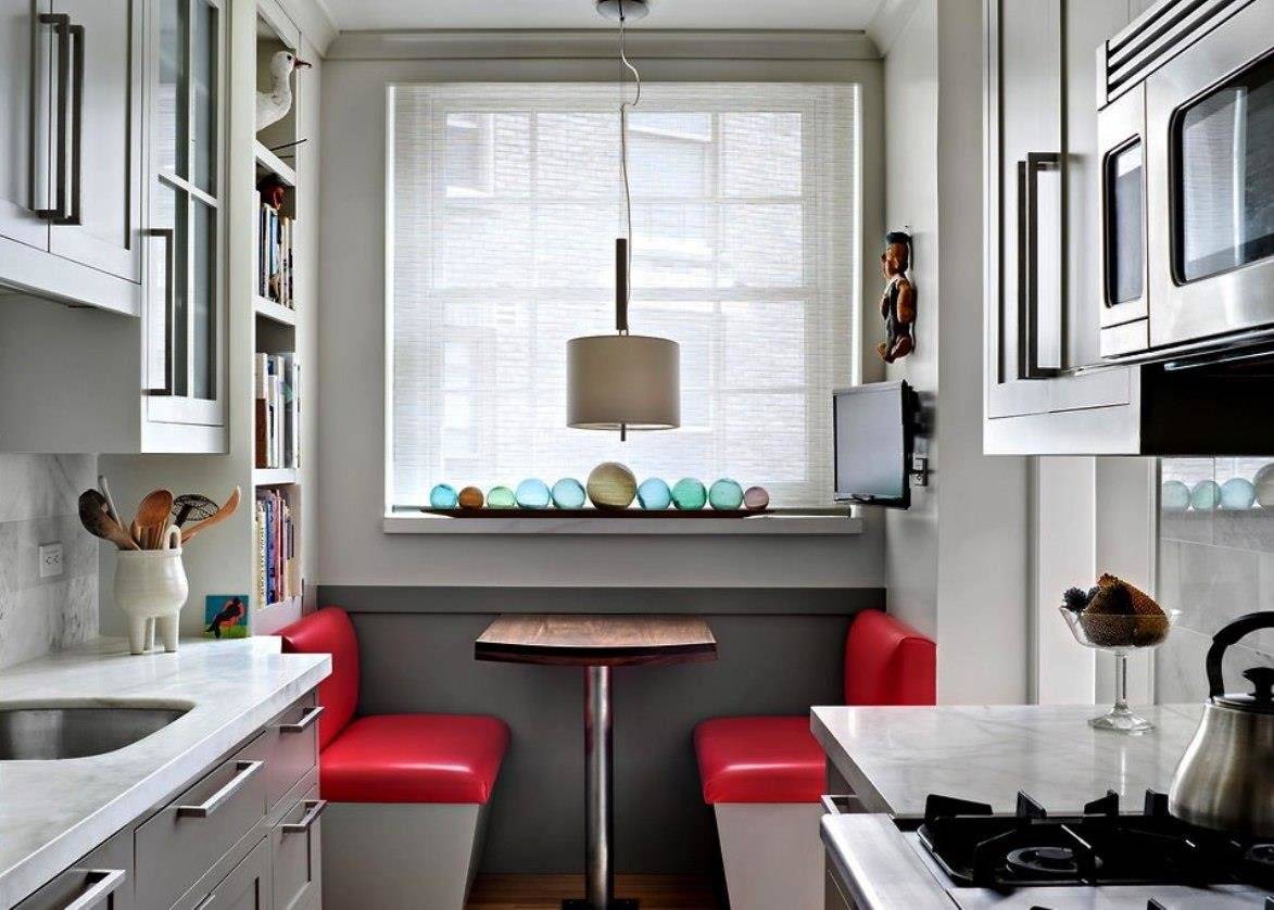 Дизайнерские приемы оформления пространства маленькой кухни