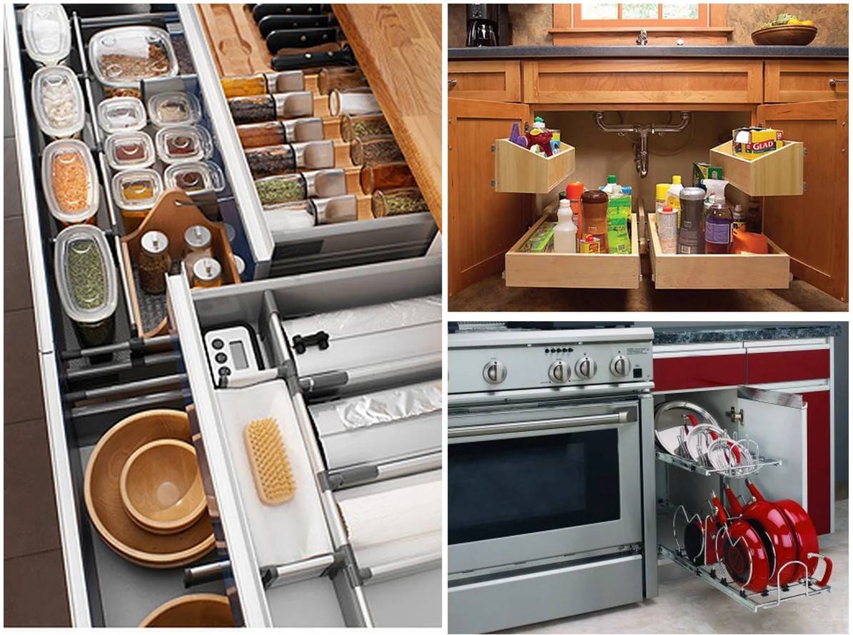 Кухонные шкафы: подбора отдельных элементов и их комбинаций (145 фото)