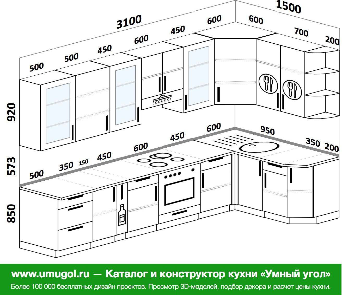 Планировка кухни: решение вопроса: 114 фото примеров