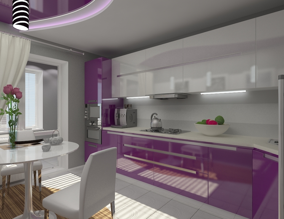 Дизайн кухни — гостиной 15 кв м — вариант планировки с диваном и зонирования