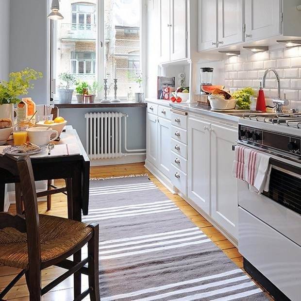 Ковер на кухню на пол: циновка, палас и дорожка для кухонного пола, что выбрать