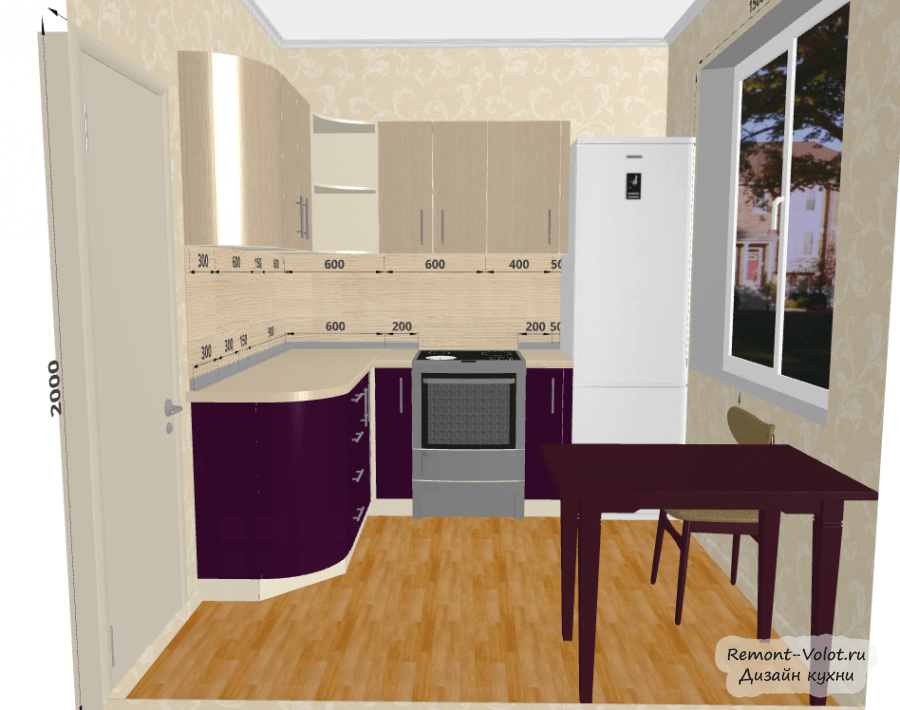 Интерьер кухни 6 кв м — идеи дизайна с фото
