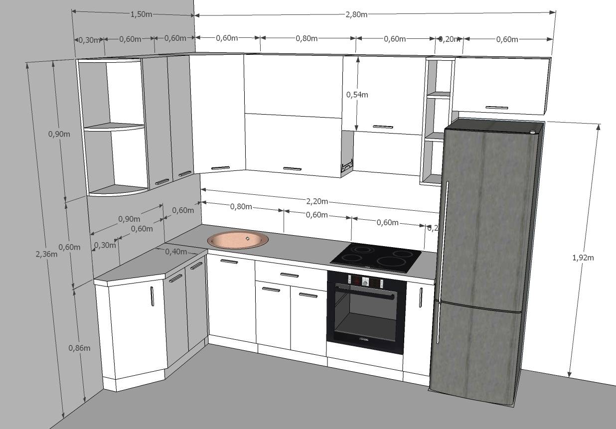 Размеры кухонного гарнитура – подробный гид для создания удобной и продуманной кухни