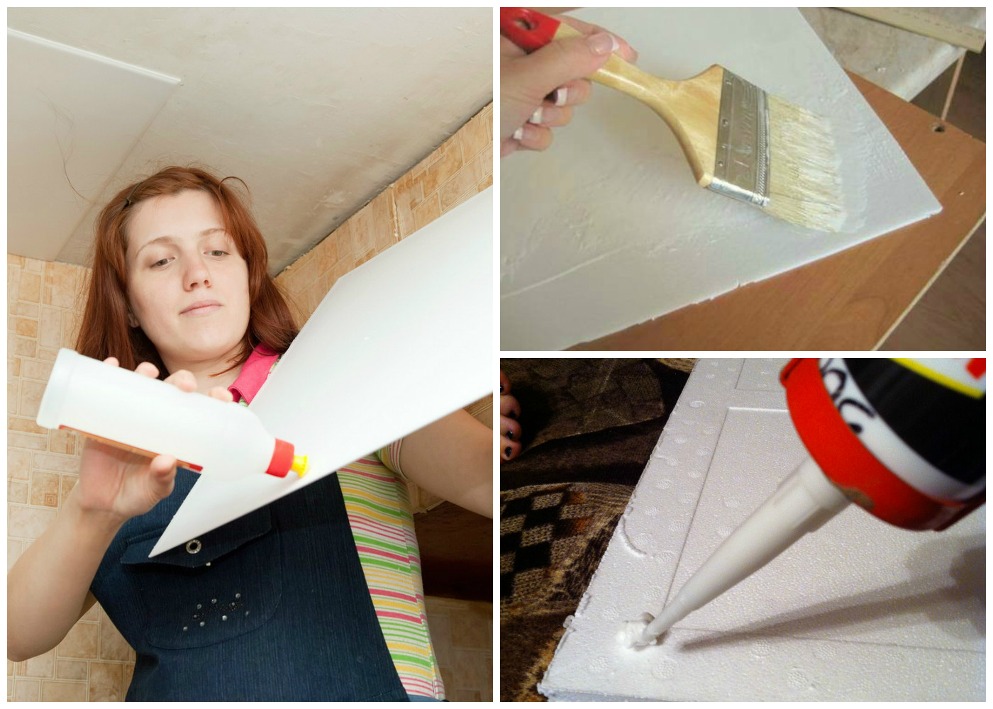 Как самостоятельно поклеить потолочную плитку: пошаговая инструкция