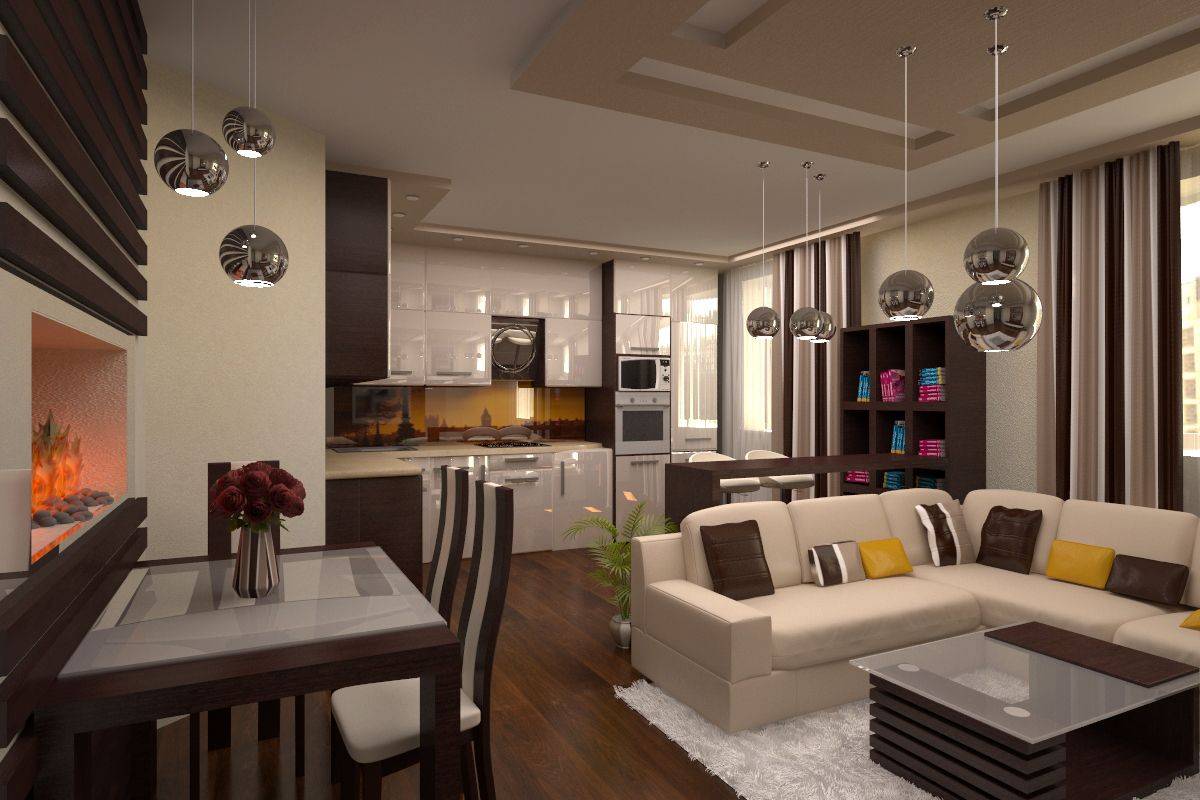 Кухня-гостиная 25 кв. м: популярные способы планировки и дизайна