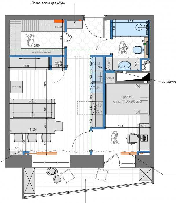 Перенос кухни в жилую комнату в 2021 году: согласование, как узаконить?
