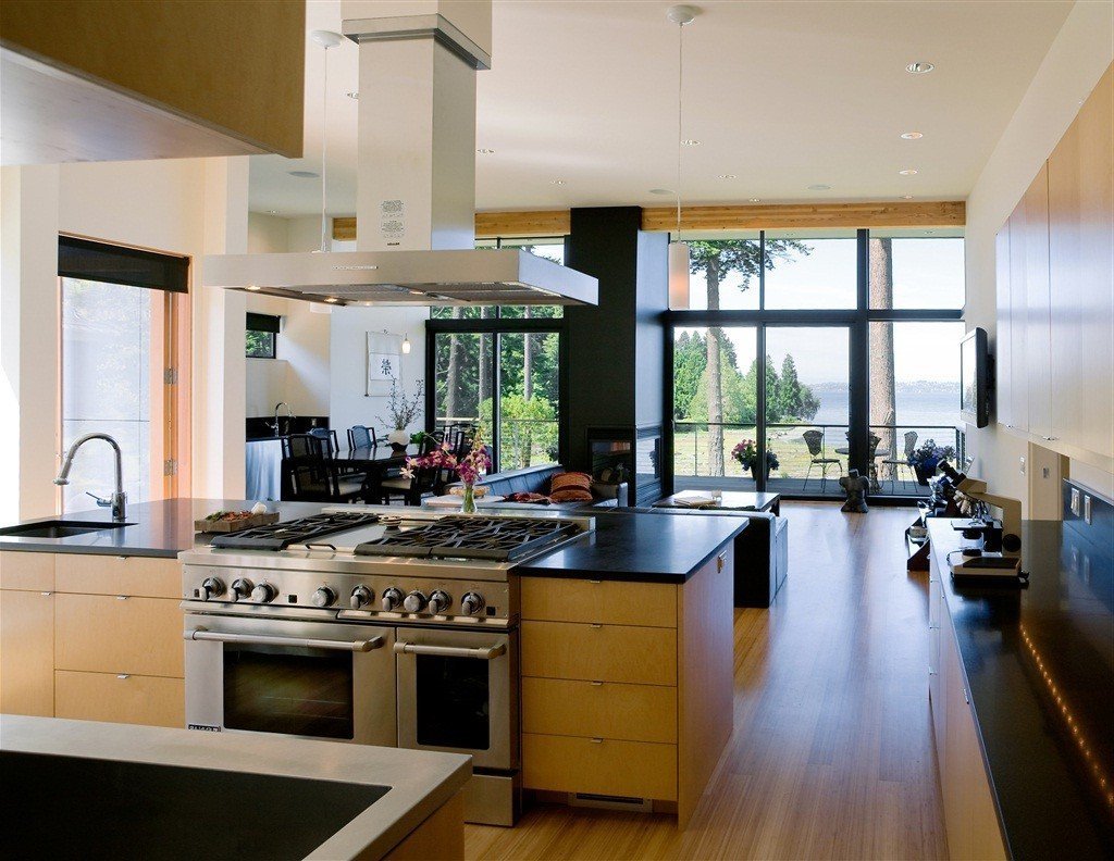 Дизайн больших кухонь в частном доме фото