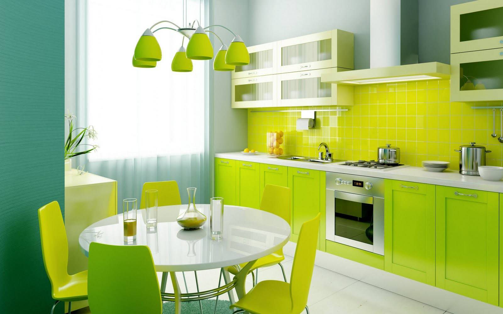 Кухня зеленого цвета - 77 фото новинок яркого дизайна 2017 года