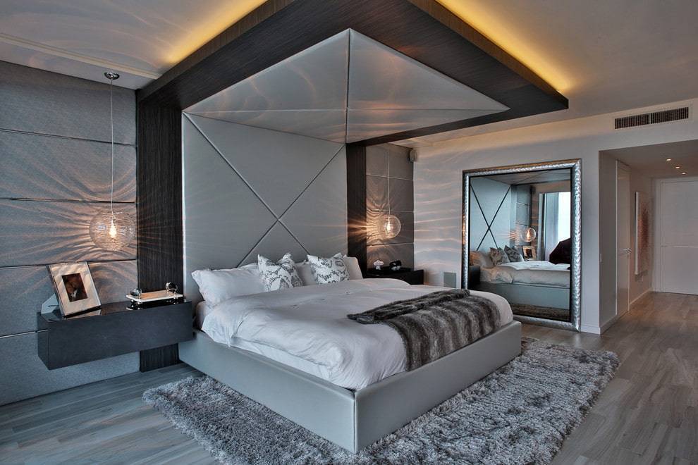 Спальня в стиле хай-тек: идеи дизайна, 88 фото красивых интерьеров