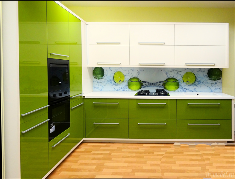Дизайн кухни яркого цвета лайм: освежающий и согревающий оттенок в интерьере - два в одном