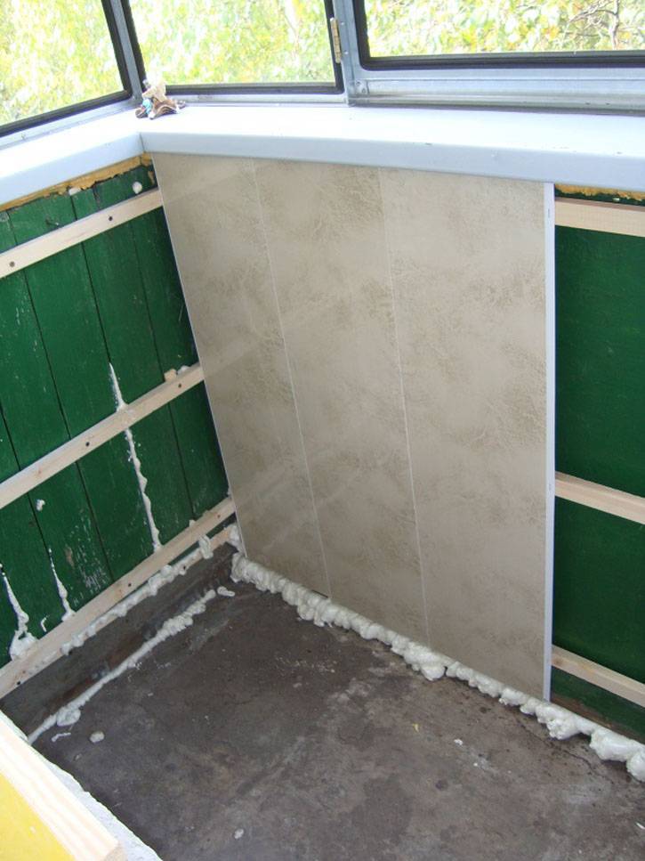 Отделка балкона пластиковыми панелями: пошаговая инструкция