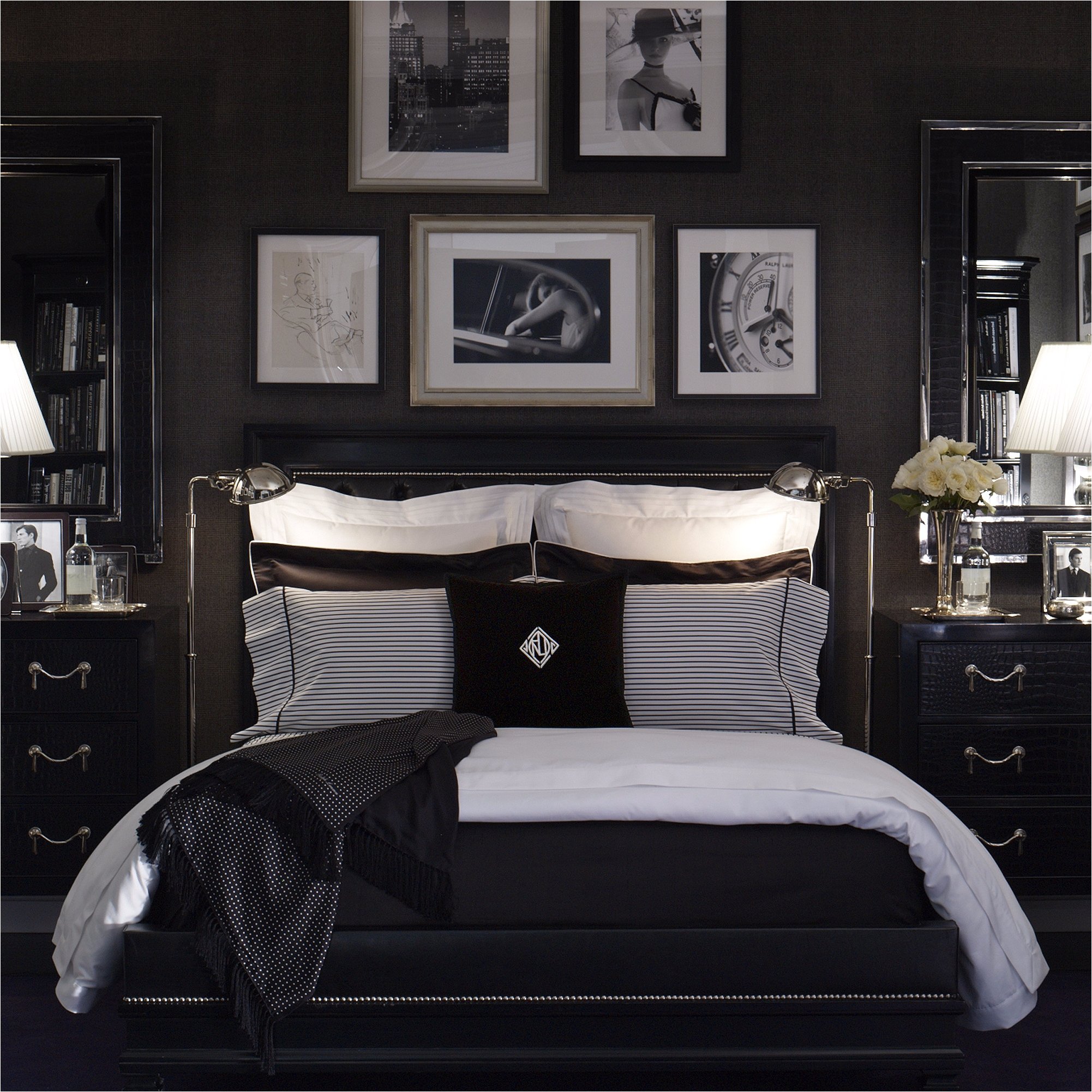 Черная спальня - 140 фото лучших идей и новинок дизайна темной спальни