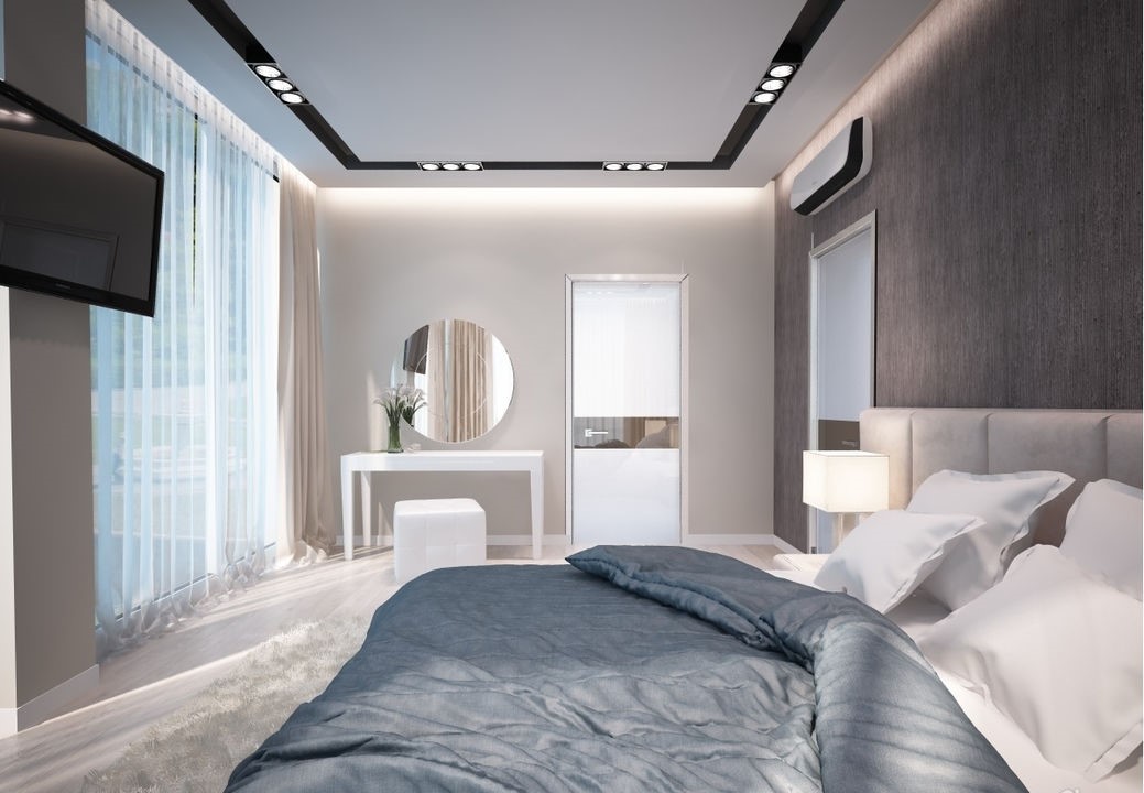 Спальня в стиле хай-тек (hi-tech) - 200 фото лучших идей дизайна
