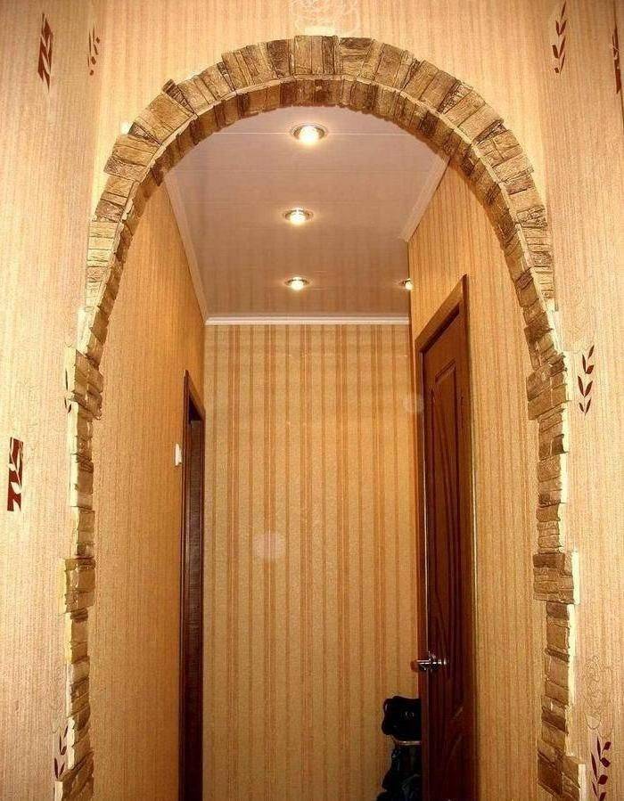 Особенности отделки арок и дверных проемов декоративным камнем