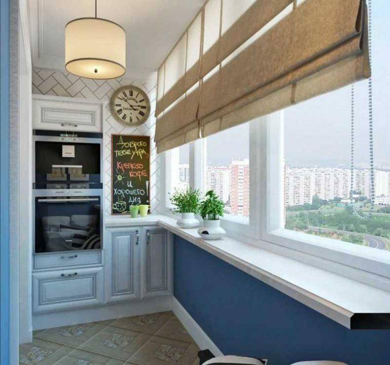 Кухня с балконом: 100 фото стильных примеров дизайна