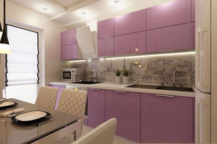 Фиолетовая кухня — варианты идеально сочетания кухни фиолетового оттенка. 125 фото готового дизайна кухни