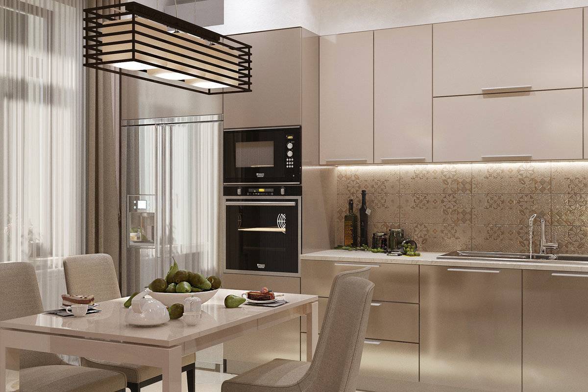 Дизайн кухни в коричневом цвете — оформления интерьера, сочетание цвета, фото примеры