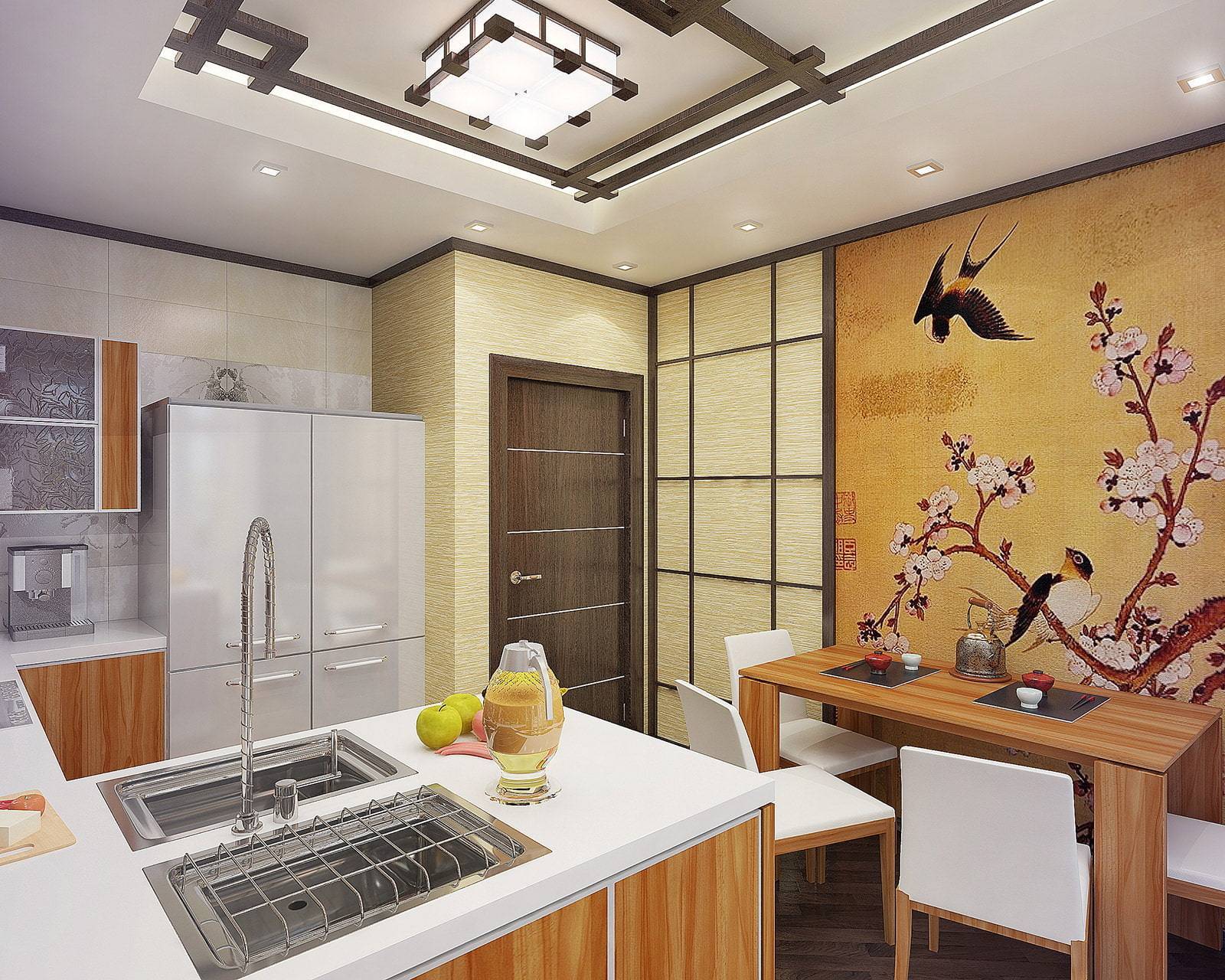 Кухня восходящего солнца – секрет создания интерьера в японском стиле