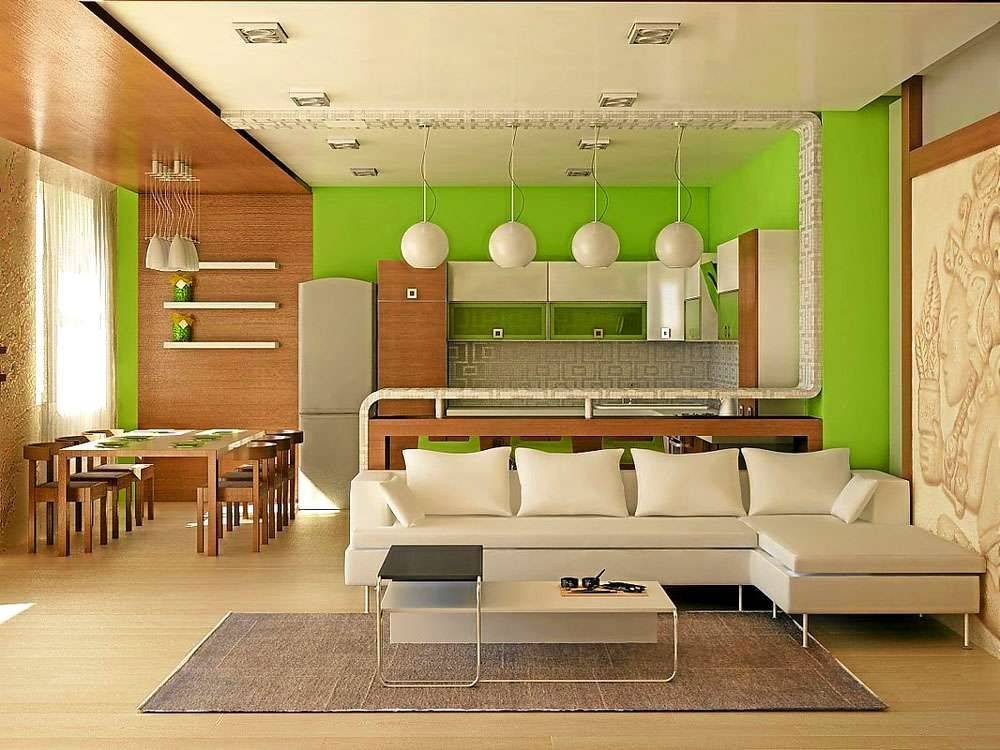 Кухня-гостиная 30 кв. м.: дизайн интерьеров, зонирование, 50 фото идей