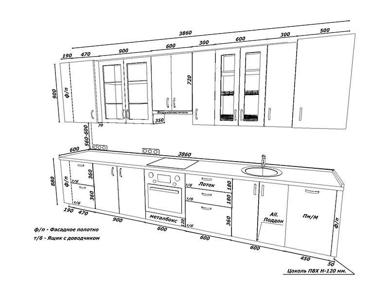 На какой высоте вешать кухонные шкафы | remont-kuxni.ru