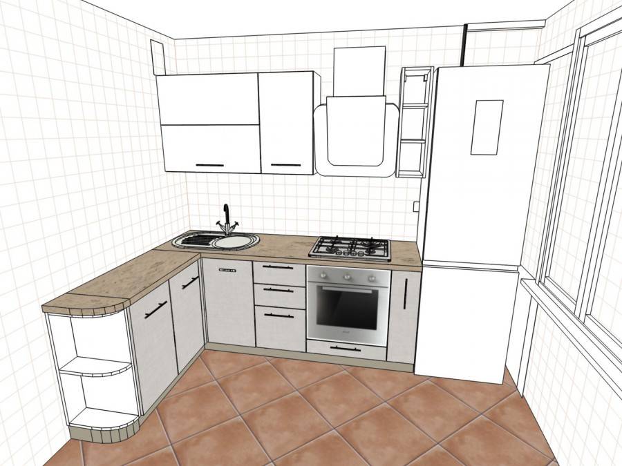 Дизайн маленькой кухни: варианты планировки, отделки