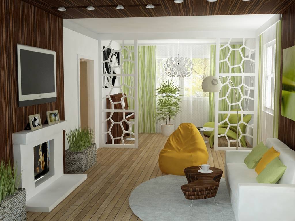 Гостиная совмещенная со спальней: зонирование пространства и альтернативные методы