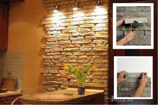 Отделка стен декоративным камнем и обоями: фото и достоинства | онлайн-журнал о ремонте и дизайне