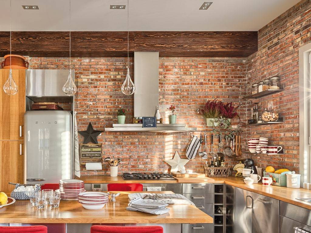 Дизайн кухни-гостиной в стиле лофт (40 фото) – советы по обустройству и зонированию