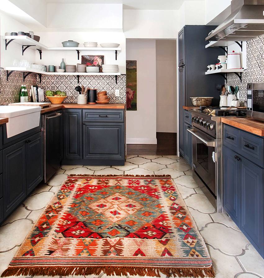 Ковер на кухню на пол: циновка, палас и дорожка для кухонного пола, что выбрать