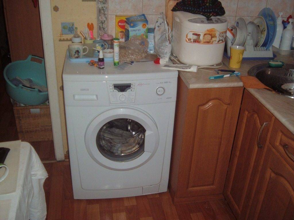Как подключить стиральную машинку на кухне