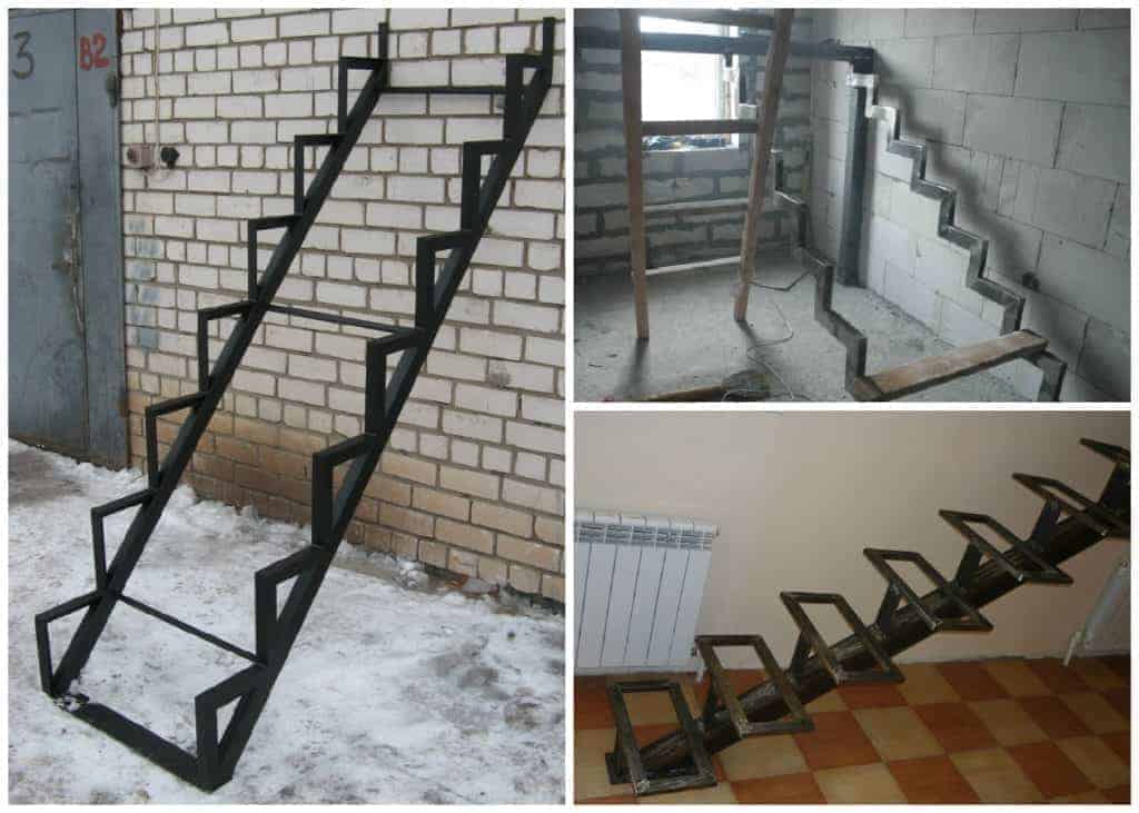 Лестница из профильной трубы своими руками - изготовление лестницы из металлического профиля (+фото)