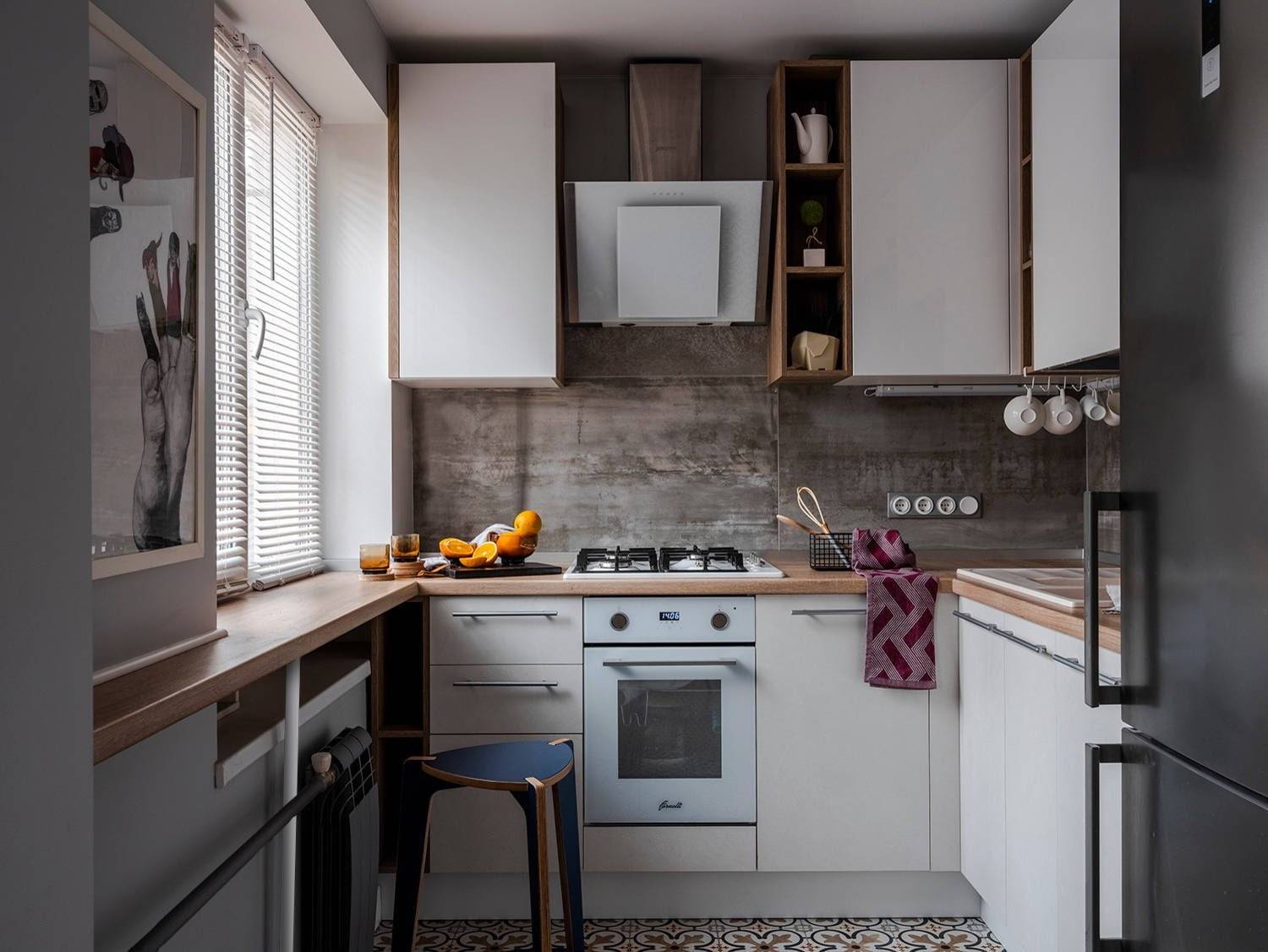 Ремонт кухни 6 кв. м. — примеры лучших вариантов 2020 года. топ-100 фото красивого дизайна в маленькой кухне