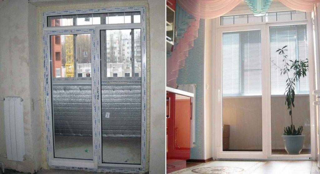 Французское окно вместо балконного блока, двери – замена, установка