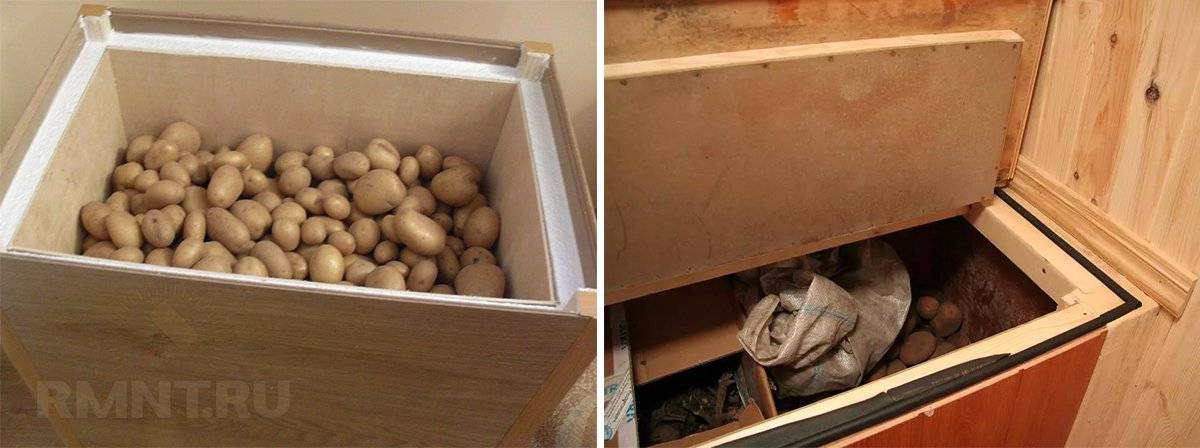 Ящик для хранения картошки своими руками: как сделать из поддонов, деревянный, утепленный для квартиры, балкона, погреба, подвала, чертежи