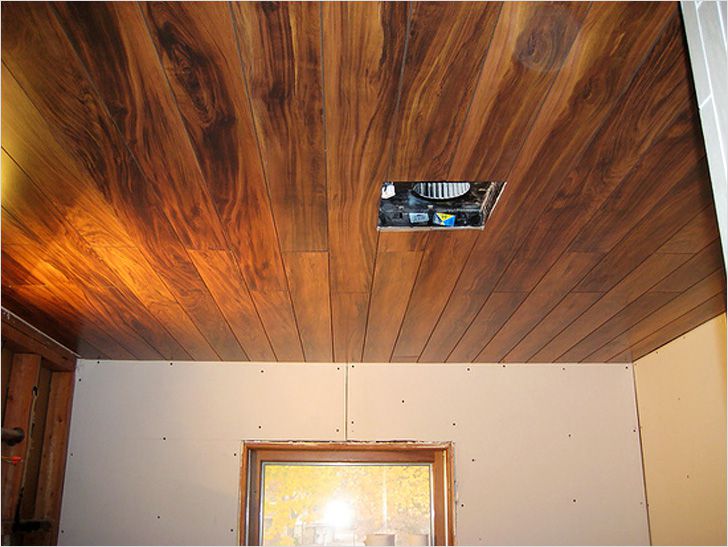 Ламинат на потолок: 60+ фото, современные идеи декора ламинатной доской